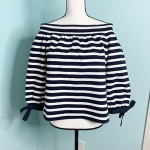 J. Crew medium striped top